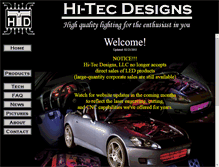 Tablet Screenshot of hi-tecdesigns.com